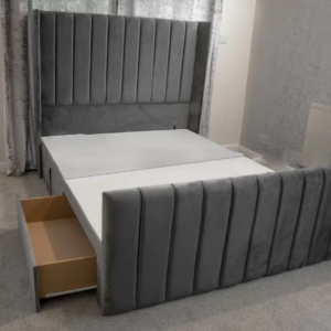 Elise Winged Upholstered Divan Bed