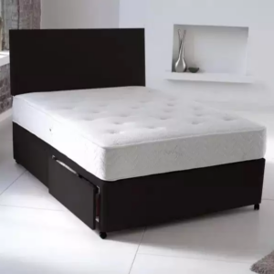 Plush Modern Divan Upholstered Bed